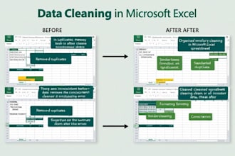 organize, clean, merge and format excel and CSV data
