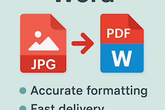 convert jpg or png to PDF or word with accurate formatting