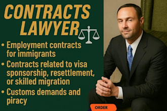 draft your immigration contracts, customs demands and resolve piracy disputes
