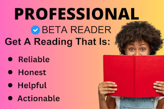 beta read critique provide feedback on your manuscript