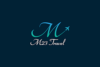 create modern minimalist creative travel agency logo design