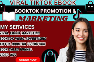 promote and rank your book on tiktok booktok with viral KDP ebook marketing ads