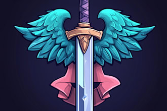 make a fantasy game logo and branding