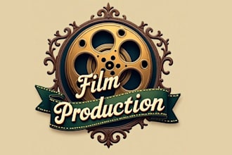 design high quality film production vintage logo