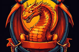 draw a professional fantasy, rpg, scifi game, nft logo