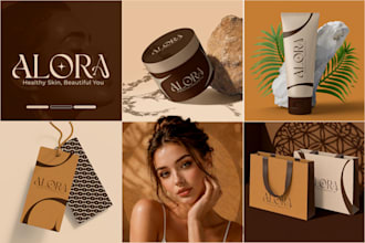 design full branding kit, brand guidelines, logo and brand style guide