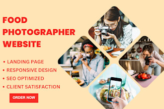 design a professional food photography website