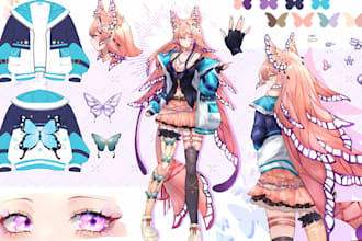 draw furry reference sheet commission furry character fursona oc furry ref sheet