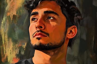 draw abstract portrait art