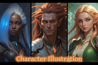 create professional character illustrations for you with ai