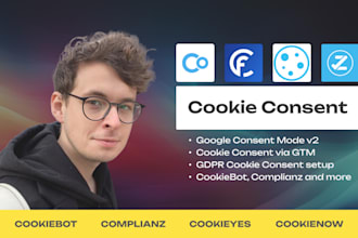 set up gdpr cookie consent v2 banner via google tag manager