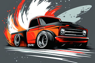 create unique t shirt designs or your vehicle t shirt design