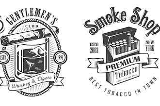 create a gorgeous smoke shop logo for your company