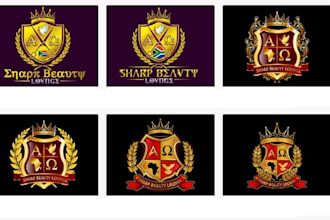create heraldically accurate coat of arms, family crest, heraldic logo