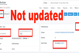 update token logo on bscscan, etherscan, solscan using verified forms