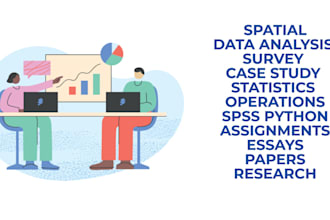 do spatial data analysis, survey case study, statistics operations, spss python