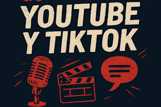 write engaging youtube and tiktok scripts spanish or english