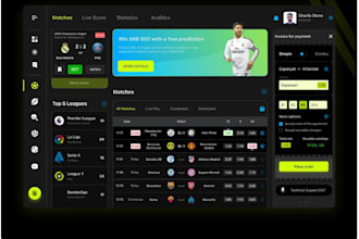 develop bet game, sport website, crypto website, online game