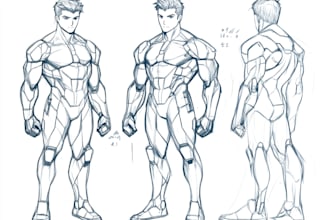 make an anime sketch for you