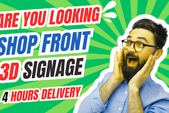 design attractive shop front or storefront window graphics ,banners and posters