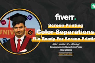 do color separation print ready artwork for screen printing