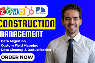 do construction CRM data acculynx jobnimbus salesforce hubspot zoho n8n vapi ai