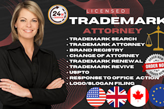 be your USA trademark attorney, patent attorney, amazon brand registry at uspto