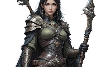 draw dnd character art and dnd character art
