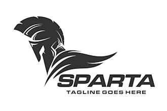 design a unique spartan logo with original concept