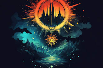 create unique medieval, fantasy, rpg, mmorpg game logo title