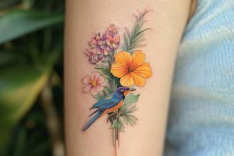 make a tattoo design of tattoo sleeve
