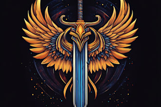 make a fantasy game logo and branding