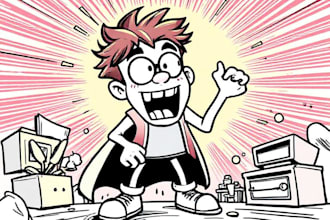 draw comic and cartoon for your book or website