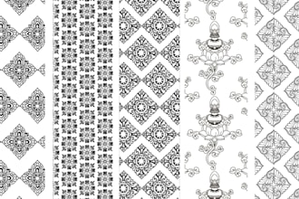 create vector seamless textile repeat pattern