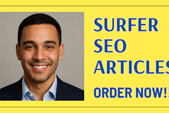 write and optimize surfer SEO article or blog post