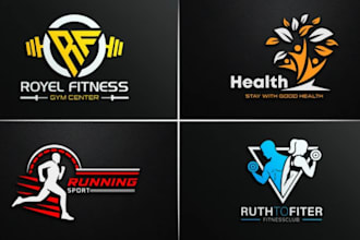 design awesome gym,sports and fitness logo