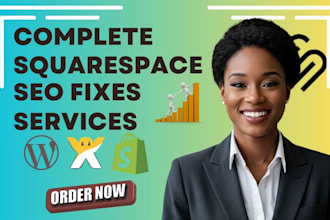 fix squarespace SEO, upload products, and improve squarespace store