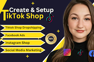 manage tiktok shop dropshipping facebook ads ig shop social media marketing