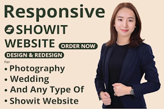design a custom showit wedding or photography website with SEO and blog setup