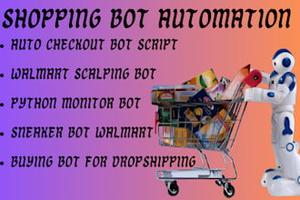 shopping bot, monitor bot, auto checkout bot, scalping bot, python walmart bot