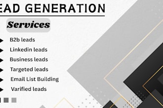 provide b2b lead generation and verified email list building