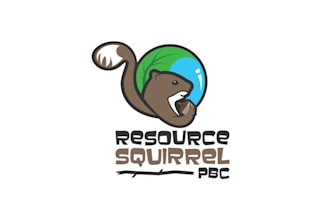 design catchy elegant resource squirrel logo