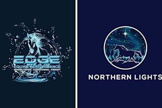 design clean and unique logo for horse farm dog animal pet equestrian