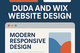 design or redesign a modern and responsive duda or wix website