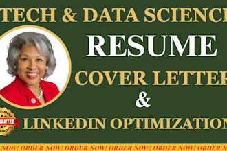 do data science, cybersecurity, tech and software engineering resume writing