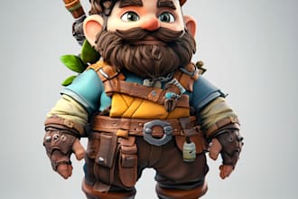 create an expert 3d characters for games animation and more
