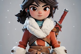 render custom 3d characters for games, movies, and more
