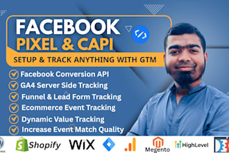 setup meta pixel facebook dataset conversion API ga4 server side tracking by GTM