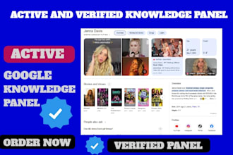 create active and verified google knowledgepanel for personal and brand