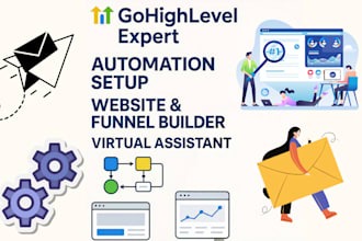 be your gohighlevel expert manager or VA for automations, funnels and websites